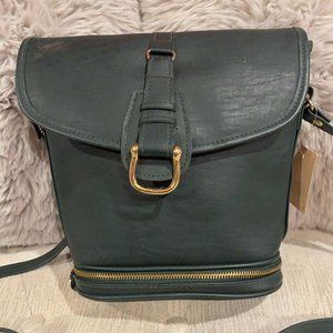 NEW Vintage Versada Leather Handbag Bottom Compartment